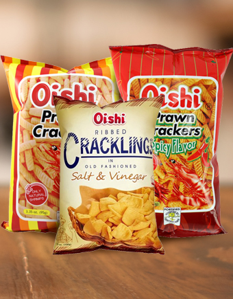 Oishi Prawn Crackers, Spicy & Crackling - Lam's Seafood